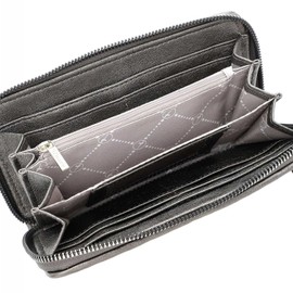 Tamaris Melissa Zip Around Wallet Long Dark Silver