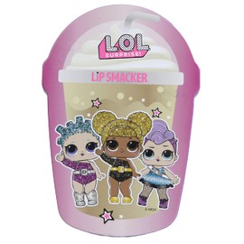 LOL Vanilla Frappe Cup 4 Piece Lip Balm Tin, Lip Balm Set for Children with Various Flavours, Trendy and Sparkling Case with Lip Care for Girls, Gifts for Girls