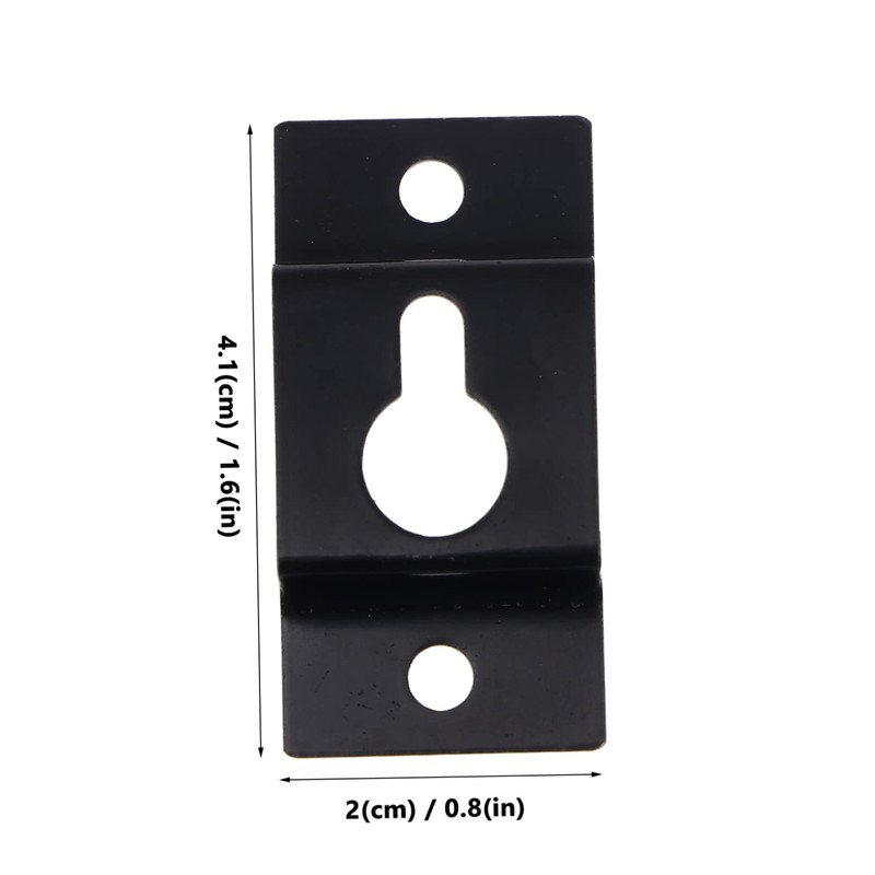 TEHAUX 20pcs Heavy Duty Iron Keyhole Speaker Hangers Durable Wall