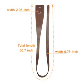 Leather Curtain Tie Backs, 4 Piece Minimalist Leather Drapery Tiebacks, Window Treatment Holdbacks, Vintage Style Curtain Tie Backs Curtain Buckle (Coffee)