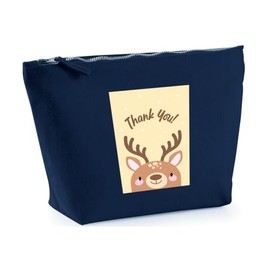 Hippowarehouse Thank You Deer Printed Make up Cosmetic wash Bag 18x19x9cm