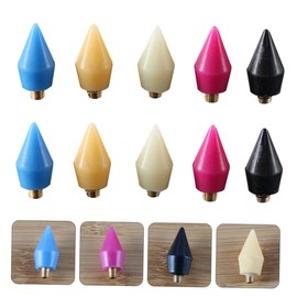 BIUDECO Dot Pen Crayon Head for Nail Art 10pcs Set Gems Tool Rhinestone Stick Pen Diy Nail Art Accessory