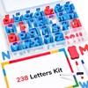 Gamenote Classroom Magnetic Letters Kit 238 Pcs with Double-Side Magnet