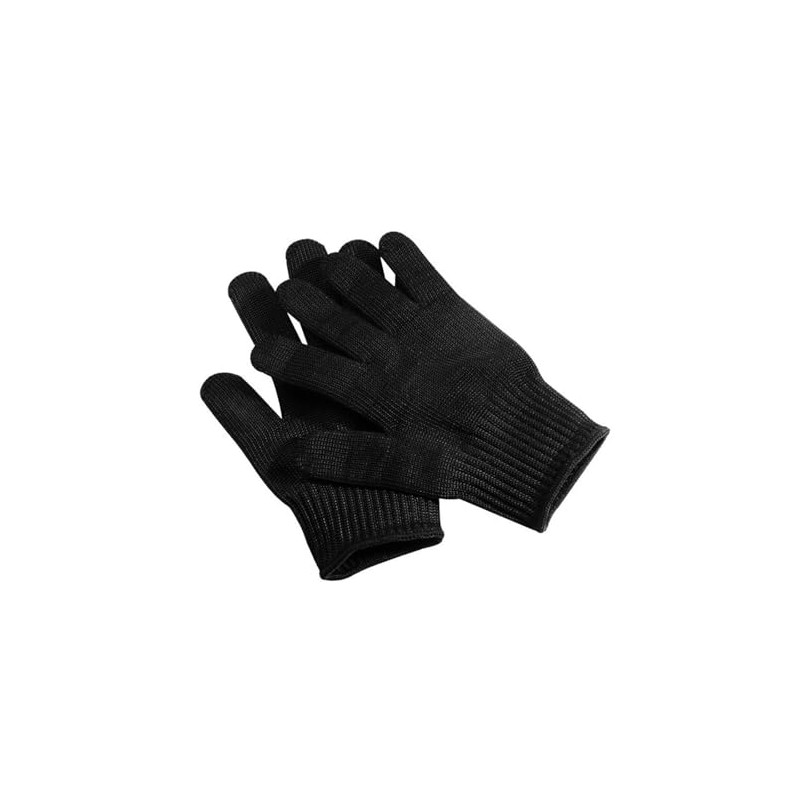 TeamSky 5-stufige schnittfeste Handschuhe, schwarzer Stahldraht, 1 Paar Schutzhandschuhe für