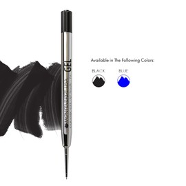 Monteverde Capless Gel Refill (to fit Parker), 0.5 mm Extra Fine Needle Point, Black