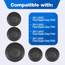 Fifth Wheel Hitch Puck Cover Plug Trim Ring Kit Fits for 2011-2022 Ford Super Duty F250 F350 F450 F550 Replaces BC3Z-99000A25-A