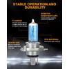 NSDXCT A Pair H4 High Performance Headlight Bulbs Fit For
