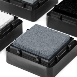 Katinga stamp pads (set of 6) e.g. colourful, pastel, pink, blue set with pen for fingerprints, craft and creative design.