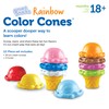Learning Resources Smart Snacks Rainbow Color Cones - 12 Pieces,