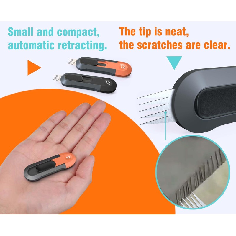 2-Pack Retractable Scoring Tools for Pottery, Clay, and Ceramics |