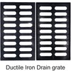 MASSLUNT Cast Iron Drain Grate, 20x12 Outdoor Drain Cover, A