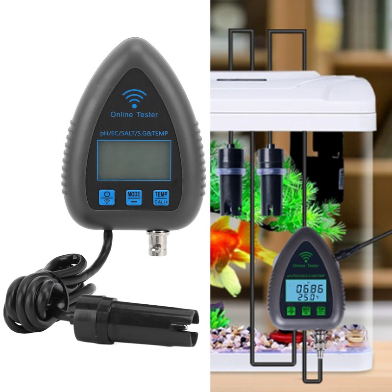 PH Temperature Water Quality Meter Mini Continuous 5 in 1