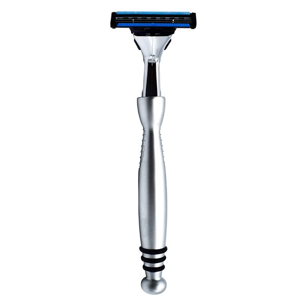 Taconic Shave, Heavyweight Triple Blade Razor, Compatible with Gillette Sensor and Sensor Excel Refill Cartridges, Includes 1 Preloaded Blade