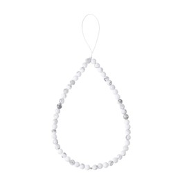 OAIITE Semi-Precious Gem Stones Beaded Phone Charm Cell Phone Lanyard Wrist Strap Handmade Natural Gemstone Phone Chain string