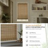 Cordless Bamboo Blinds, 35"x48", Brown206