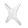 2PCS Mower Blades 4 Teeth Head Blades 7.9in Stainless Steel