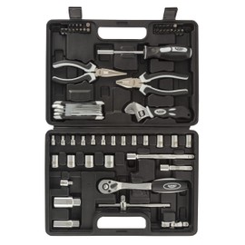 Blackout XP Home Tool Kit/Mechanics Tool Set, 66-Piece, Adjustable Wrench, Multi-Bit Screwdriver, Needle Nose Pliers, Sockets, Ratchet, Allen Wrenches, Spark Plug Sockets, Wrench Extensions and More