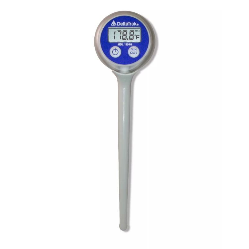 DeltaTrak 11070 Bundle Digital Probe Auto-Cal 11040 Thermometer w/ Alcohol