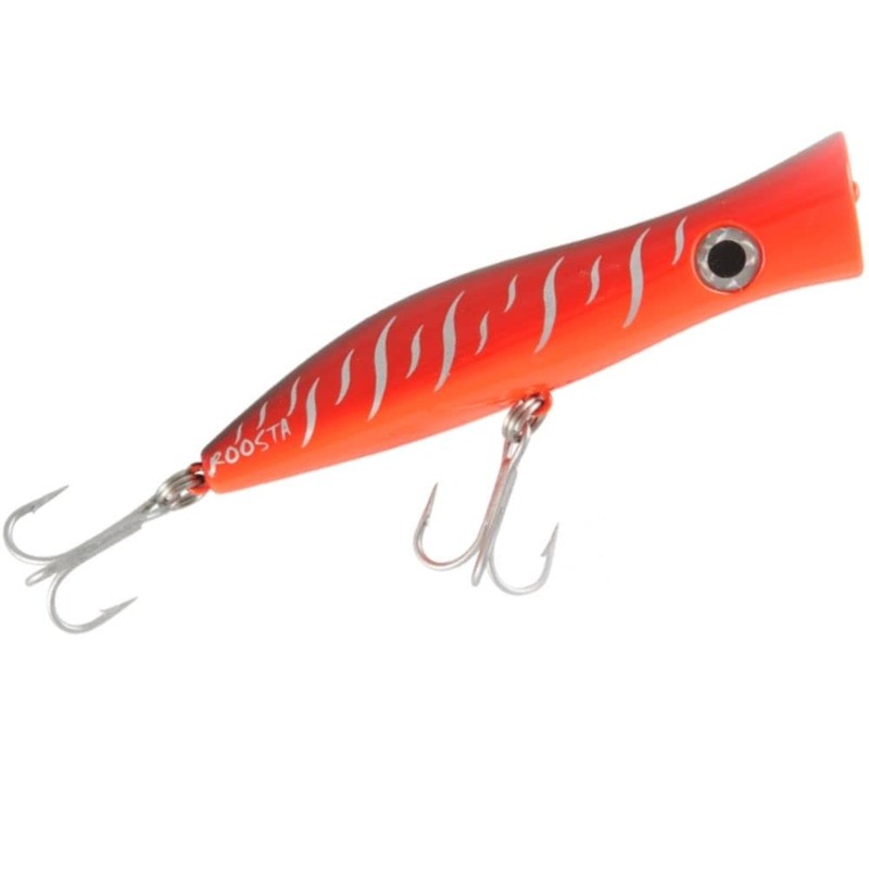 Halco Roosta Popper 135mm White Redhead