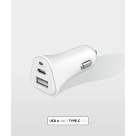 JUST GREEN USB A to USB C Car Charger