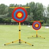 KQSNBG Backyard Archery Target Stand, Mobile Folded Archery Stand for