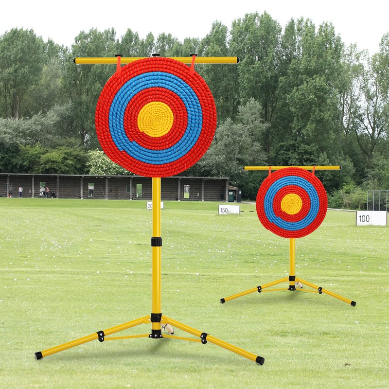 KQSNBG Backyard Archery Target Stand, Mobile Folded Archery Stand for