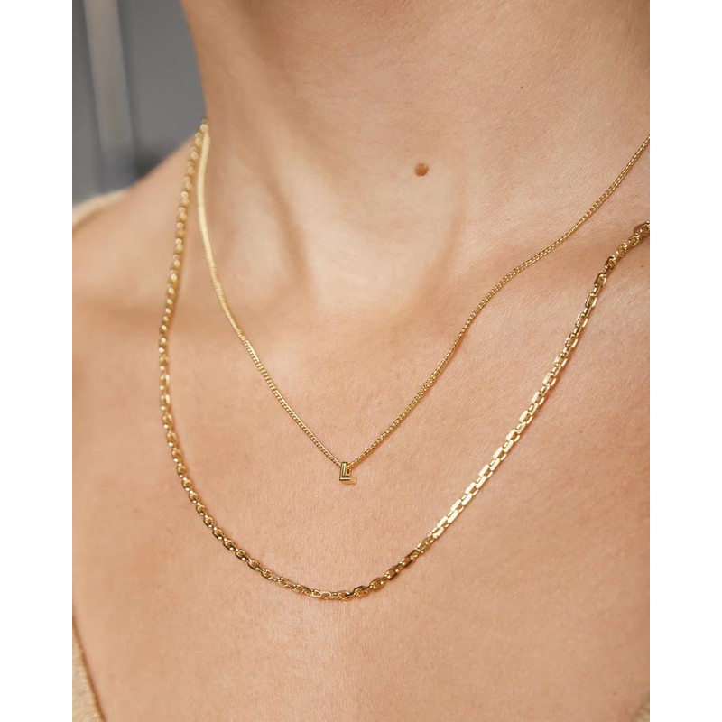 gorjana Wilder Mini Alphabet Necklace K