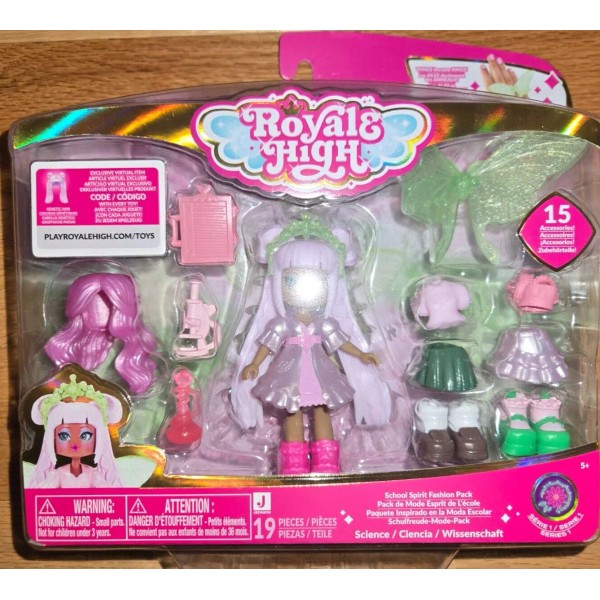 Jazwares Royale High School Spirit Fashion Pack Science w/ Genetic