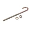 2 x Hook Screws M8 x 160 mm ZY Galvanised