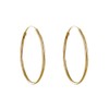 LES POULETTES JEWELS - Gold Plated Earrings Thin Creole 2cm