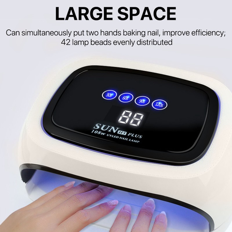 Nail Lamp 108W 4 Modes 42pcs Light Chips Professional LED