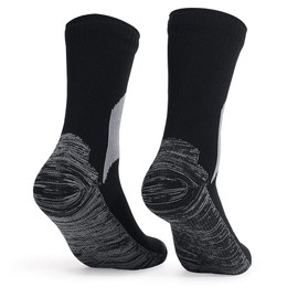 Waterproof socks for Men Women,For outdoor activities 100% waterproof breathable windproof - Perfect for Cycling, Hiking, Golf, Rowing, Fishing,Trekking Skiing Tracing Socks etc out sports (Grey, m)