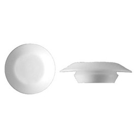 AMZ Clips and Fasteners 50 1/2" White Plastic Flush Type Hole Plugs 7/8" Head