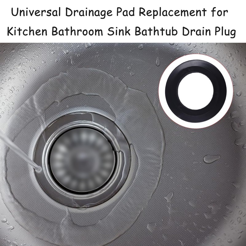 5 Pack Silicone Sink Drain Bracket Seal Ring,Drainage Seal,Universal Drainage