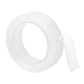 Pocoxll Double Sided Tape Heavy Duty, 1.18 Inch Width 0.08 Inch Thickness, Multipurpose Transparent Adhesive Tape for DIY Projects(9.85 FT)