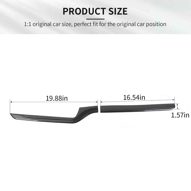 RAZPOY for Silverado Dash Panel Cover, Center Console Dashboard Trim