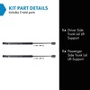 TRQ TRQ Driver & Passenger Side Trunk Lid Lift Support Shock Strut Set Compatible with 1993-1997 Honda Civic del Sol