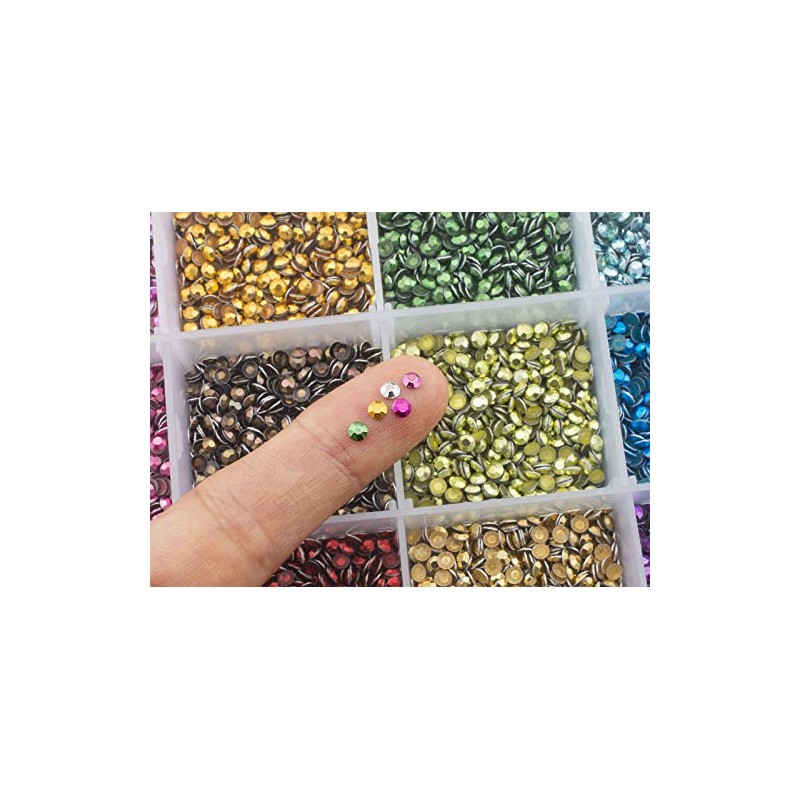 Summer-Ray SS10 2.8mm Assorted Colour Hot Fix Rhinestuds In Storage