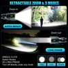 2 Pack Flashlights High Lumens Rechargeable, 100,000LM Super Bright Flash