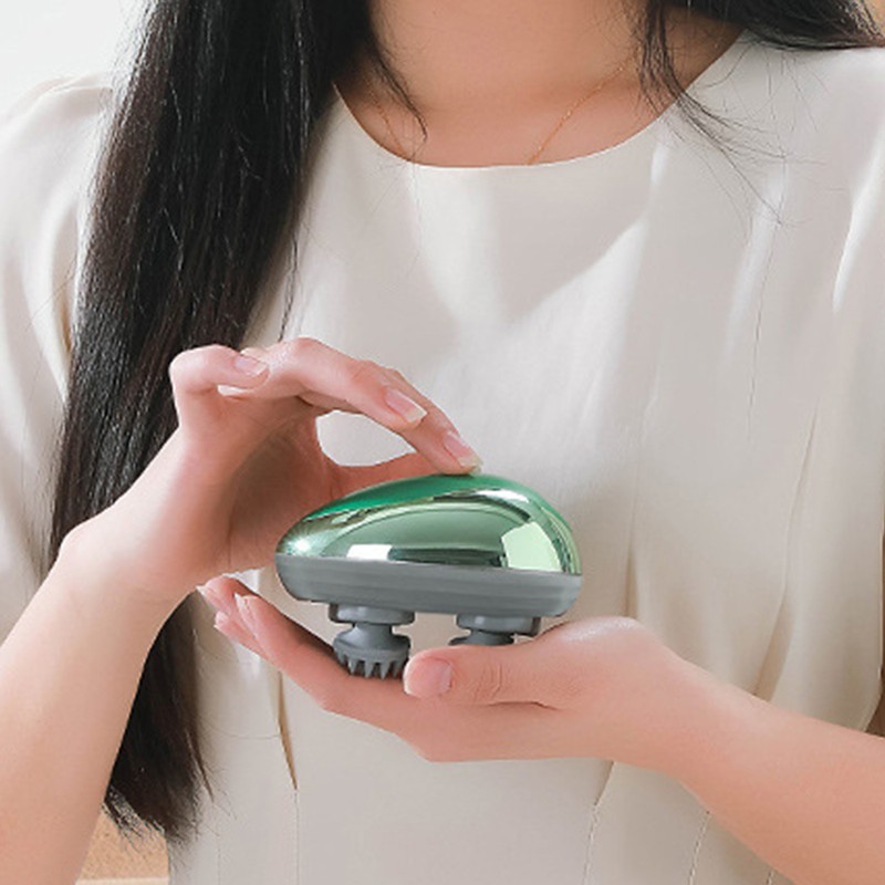 Mini Electric Head Scalp Massager Waterproof Portable Scalp Massager Rechargeable