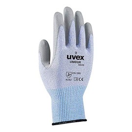 Uvex Ruvex-Uni6649_9 protective gloves, black-white-gray, 9 sizes