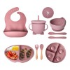 DREAMINHEART Juego De Vajilla, Babero Y Cubiertos Para Bebé