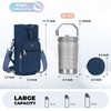 YIQUN Water Bottle Carrier Bag with Strap Insulated Water Bottle