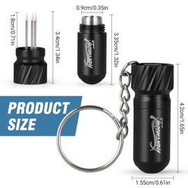 Tesonway Cigar Punch Cutter, 2-in-1 Cigar Needle, Cigar Draw Enhancer Tool Triple Nubber, Cigar Accessories for Men