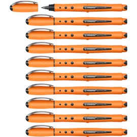 Rollerball - STABILO worker+ Medium - Box of 10 - Black