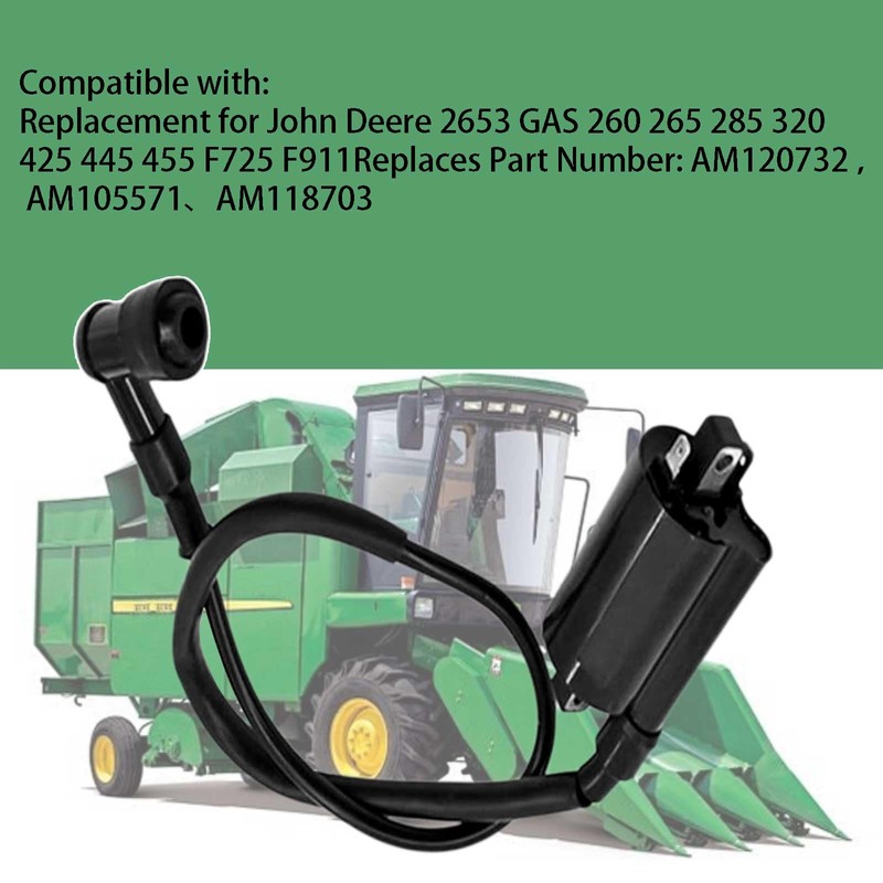 Ignition Coil 129700 21121-2092 Compatible with John Deere Am120732，Coil Pack
