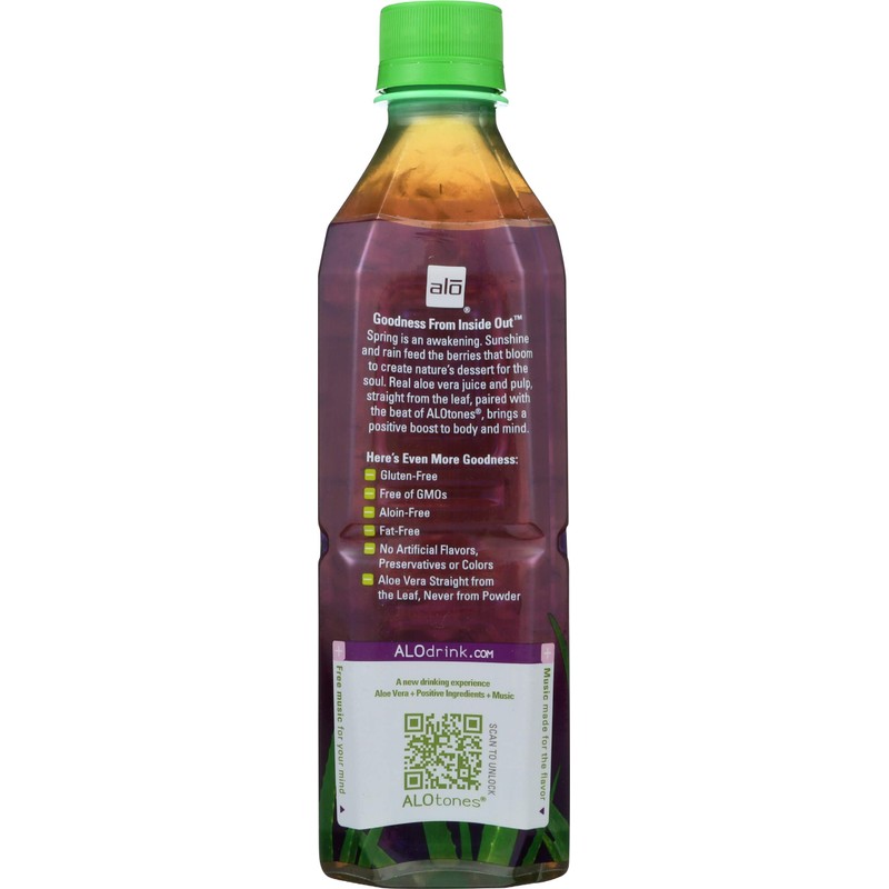 Alo Bev Aloe Spring Mixed Berry, 16.8 oz