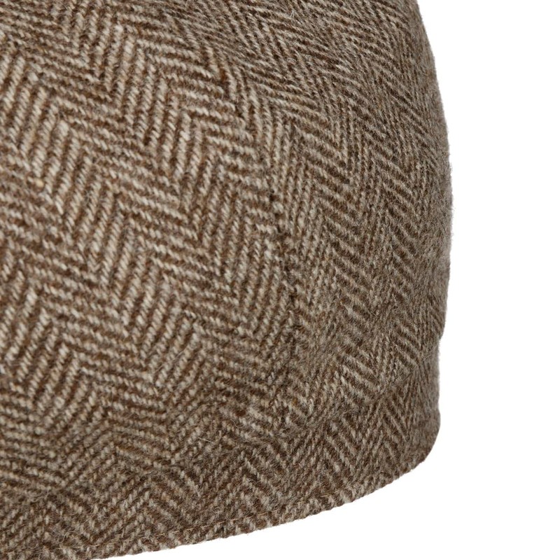 Stetson Hatteras Undyed Wool Flat Cap - Multicoloured Hat -
