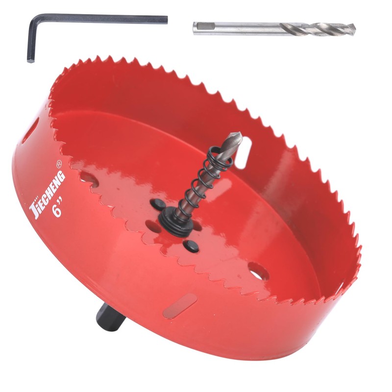 JIECHENG 6 Inch Hole Saw for Wood, Plastic, Plywood, Gypsum,