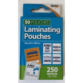 Business Card Size Laminating Pouches Pack of 50